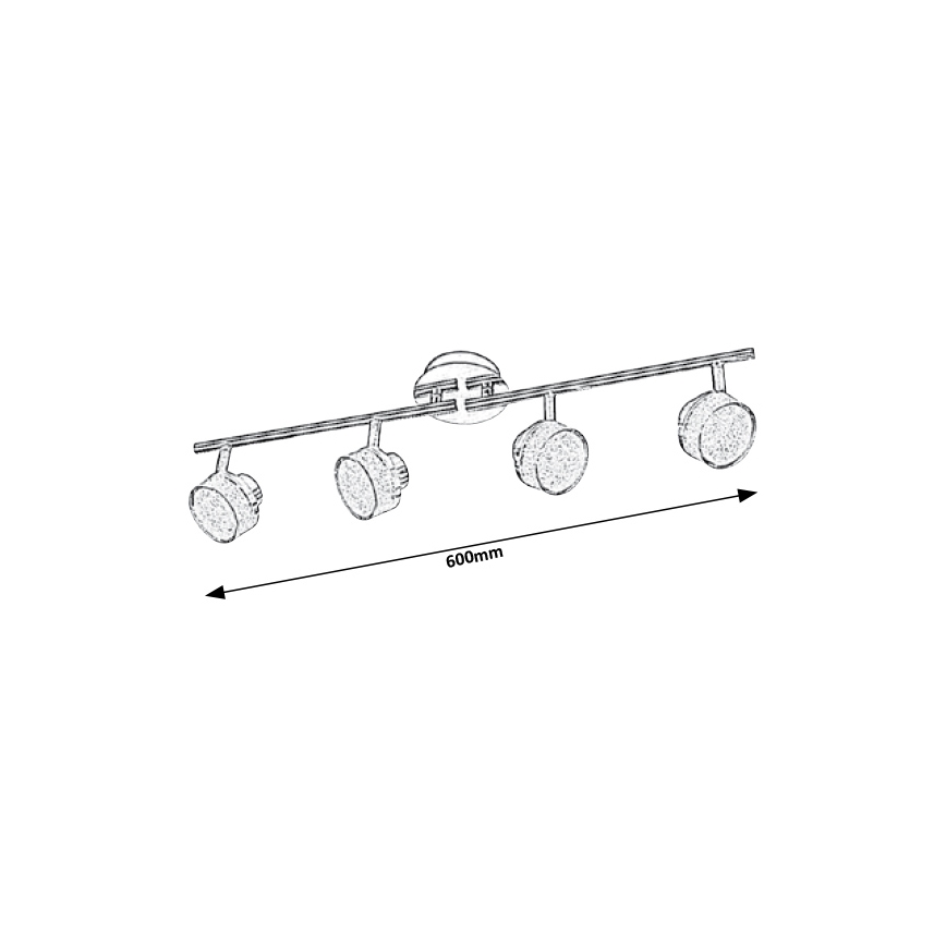 Rabalux - LED Stropné bodové svietidlo 4xLED/5W/230V