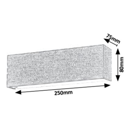 Rabalux - LED Nástenné svietidlo LED/6W/230V