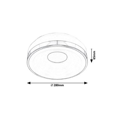 Rabalux - LED Stropné svietidlo LED/18W/230V pr. 28 cm