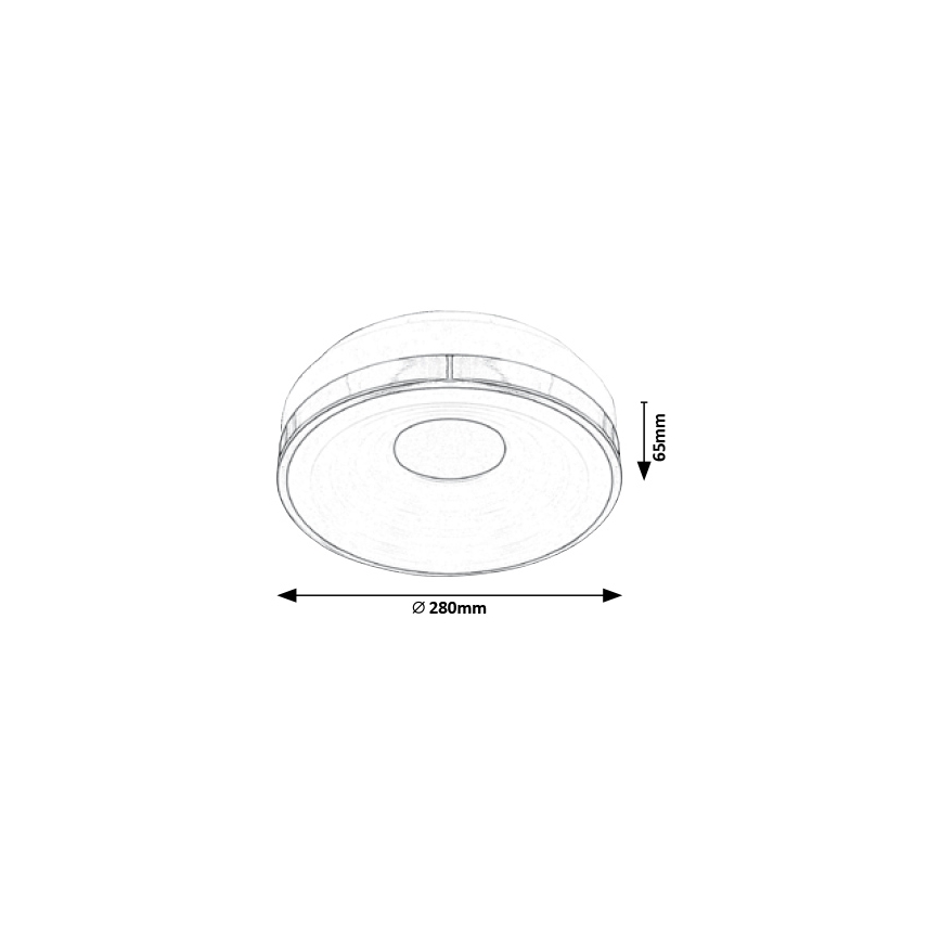Rabalux - LED Stropné svietidlo LED/18W/230V pr. 28 cm