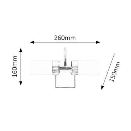 Rabalux - LED Kúpeľňové osvetlenie zrkadla 2xLED/4W/230V  IP44