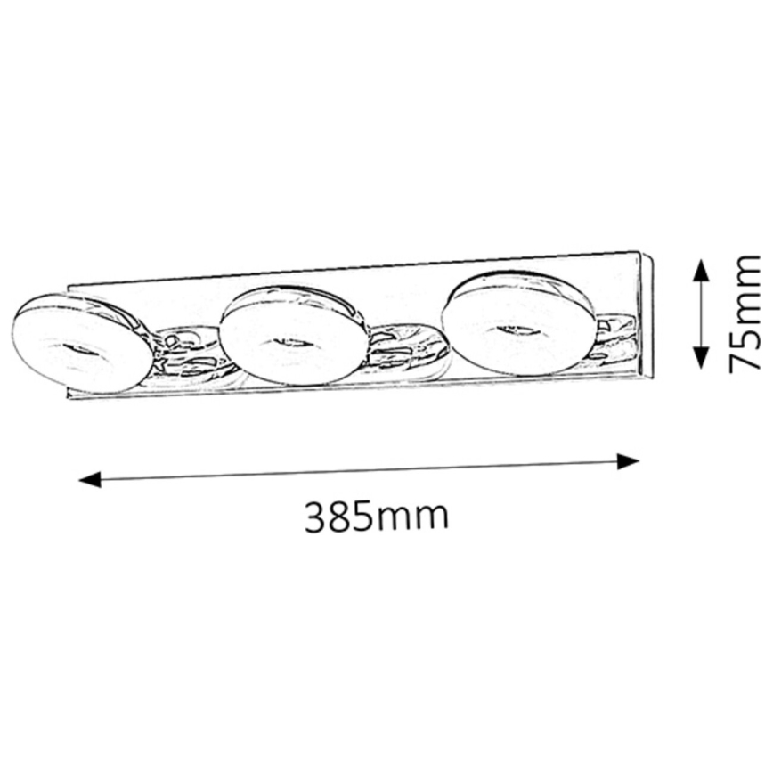 Rabalux - LED Kúpeľňové svietidlo 3xLED/5W/230V