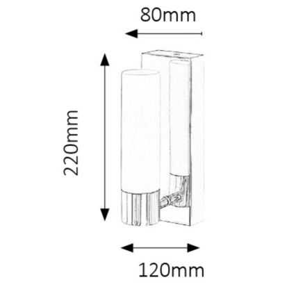 Rabalux 5749 - LED Kúpeľňové nástenné svietidlo JIM 1xLED/5W/230V IP44