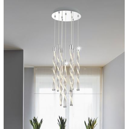 Rabalux 5766 - LED Luster na lanku RAINA 8xLED/7,5W/230V