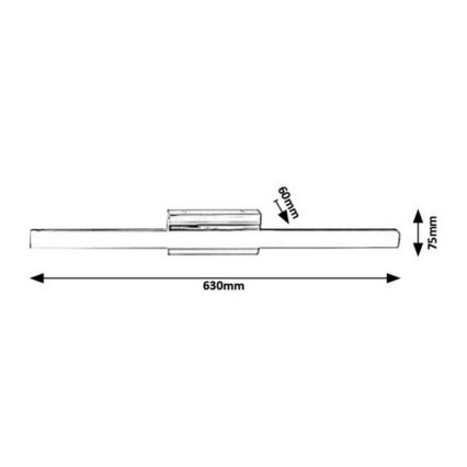 Rabalux - LED Kúpeľňové nástenné svietidlo LED/13W/230V IP44