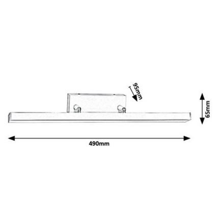 Rabalux - LED Kúpeľňové nástenné svietidlo LED/12W/230V IP44