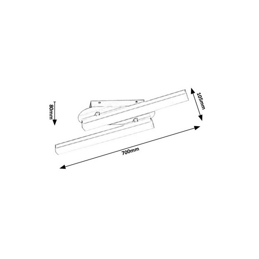 Rabalux - LED Kúpeľňové nástenné svietidlo LED/18W/230V IP44
