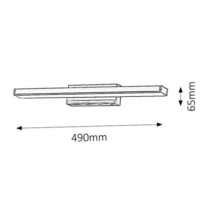 Rabalux - LED Kúpeľňové nástenné svietidlo 1xLED/12W/230V