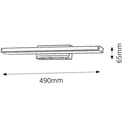 Rabalux - LED Kúpeľňové nástenné svietidlo 1xLED/12W/230V