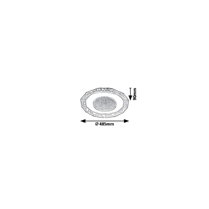 Rabalux 6294 - LED Stropné svietidlo SIREN LED/50W/230V