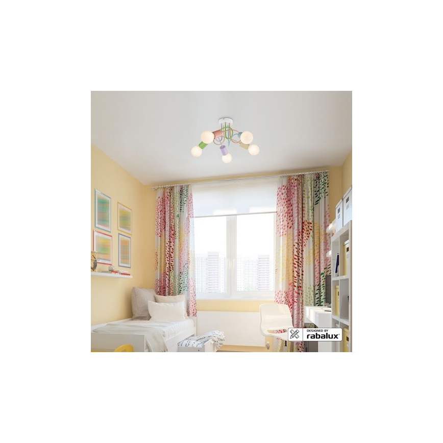 Rabalux - Prisadený luster 5xE27/40W/230V