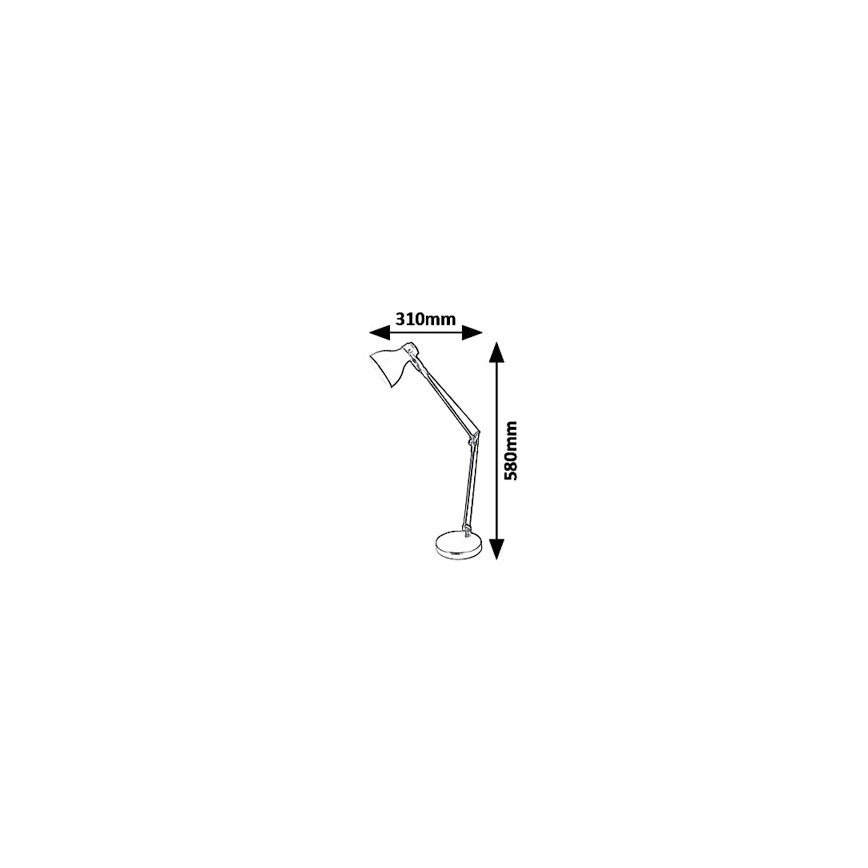 Rabalux 6409 - Stolná lampa CARTER 1xE14/11W/230V