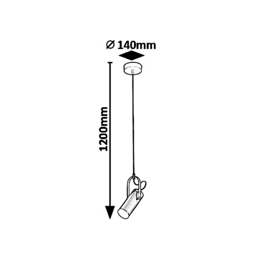Rabalux - LED Luster na lanku RAVEN LED/5W/230V