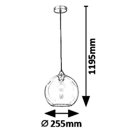 Rabalux 6438 - Luster na lanku TANESHA 1xE27/40W/230V