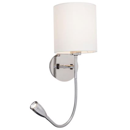 Rabalux 6529 - Nástenné svietidlo LARKIN 1xE27/40W+LED/3W