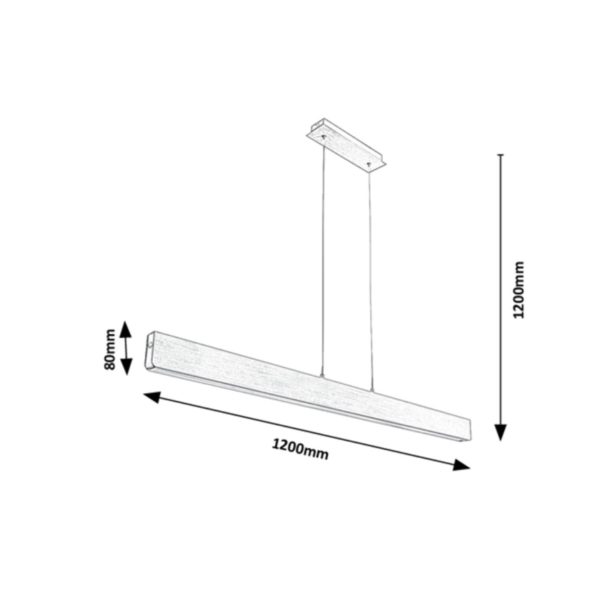 Rabalux - LED Stmievateľný luster na lanku LED/24W/230V 2700/4000/6500K 120 cm