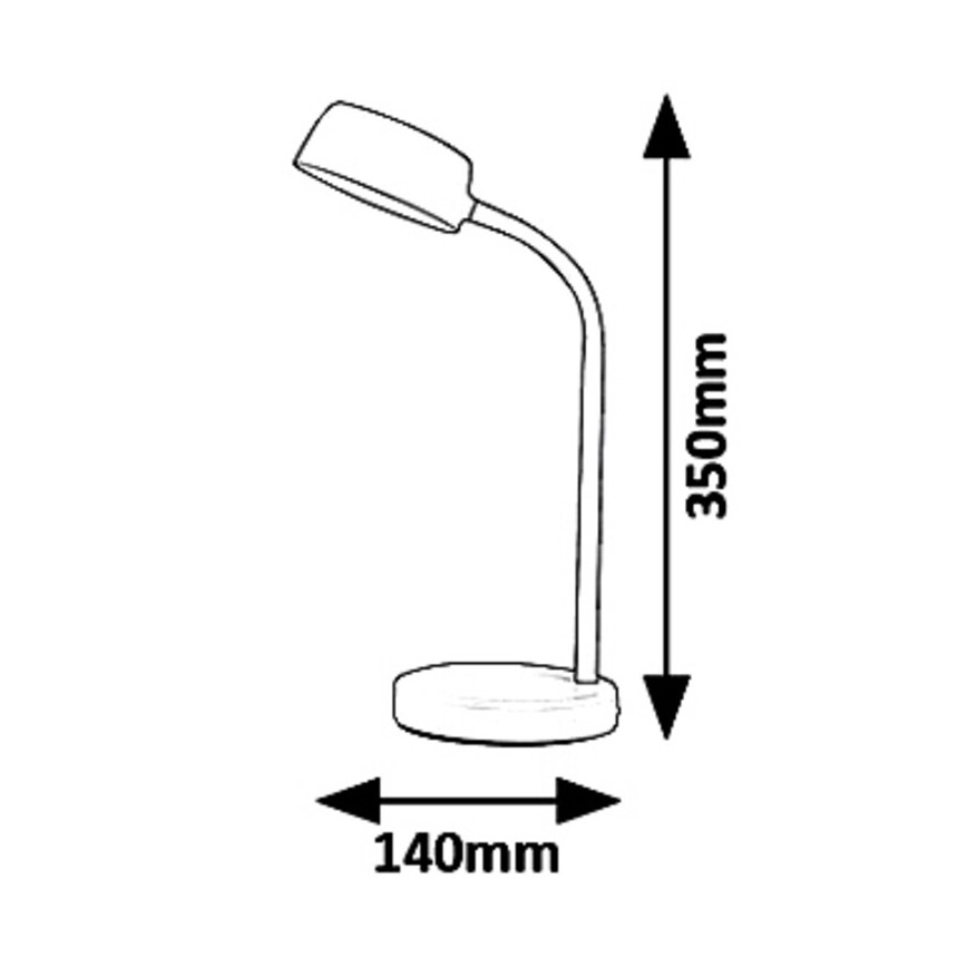 Rabalux 6779 - LED Stolná lampa BERRY LED/4,5W/230V