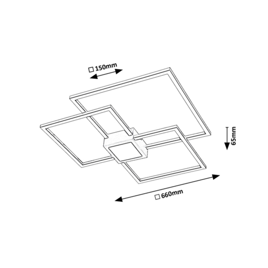 Rabalux - LED Stmievateľné stropné svietidlo LED/38W/230V