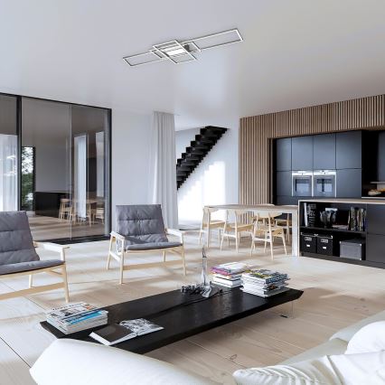 Rabalux - stmievateľné LED stropné svietidlo LED/54W/230V 3000-6500K + diaľkové ovládanie 42x105 cm