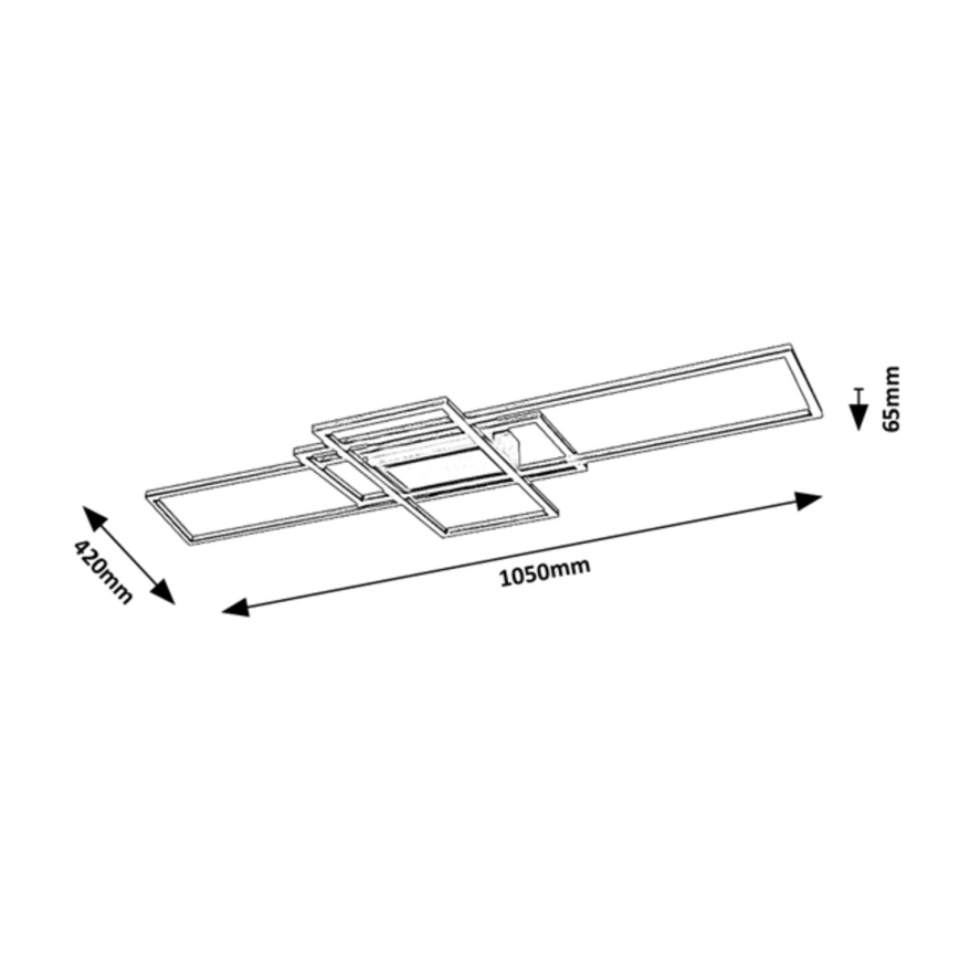 Rabalux - LED Stmievateľné stropné svietidlo LED/54W/230V 3000-6500K + diaľkové ovládanie