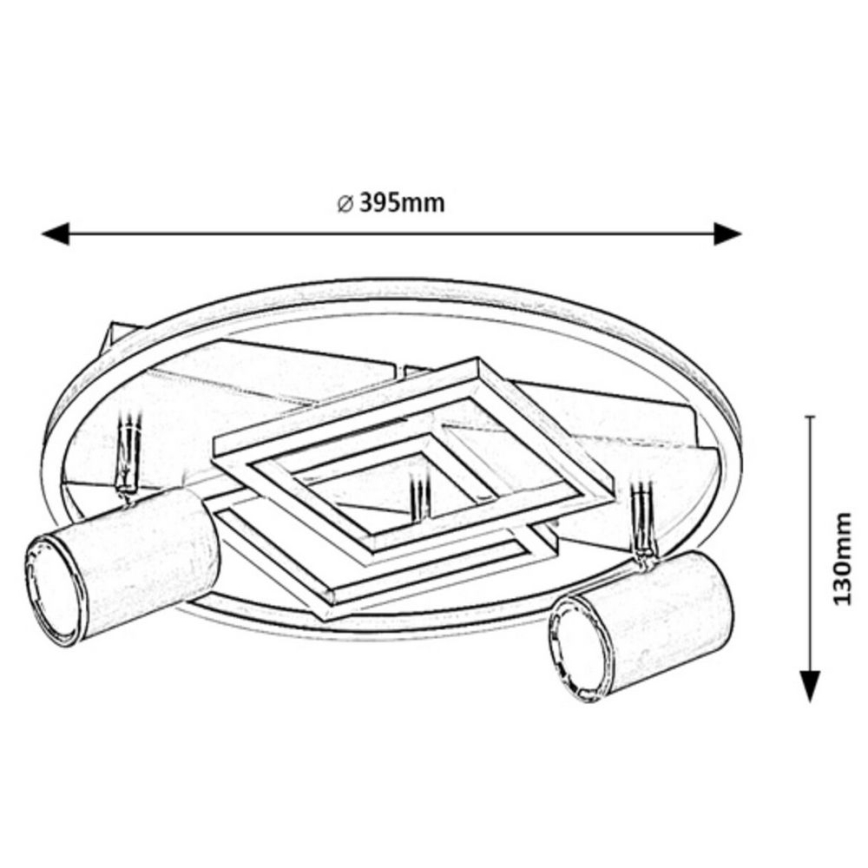 Rabalux  - LED Stropné bodové svietidlo 5xLED/40W/230V