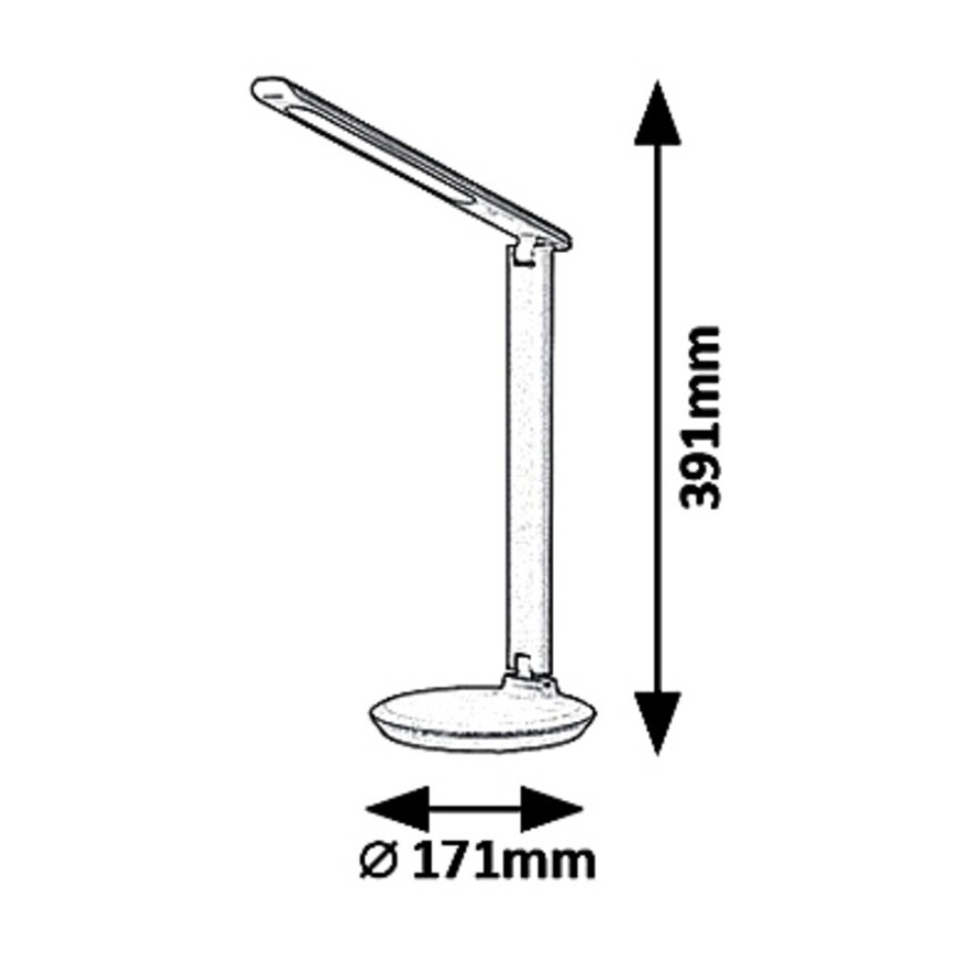 Rabalux 6979 - LED Stmievateľná stolná lampa OSIAS LED/9W/230V
