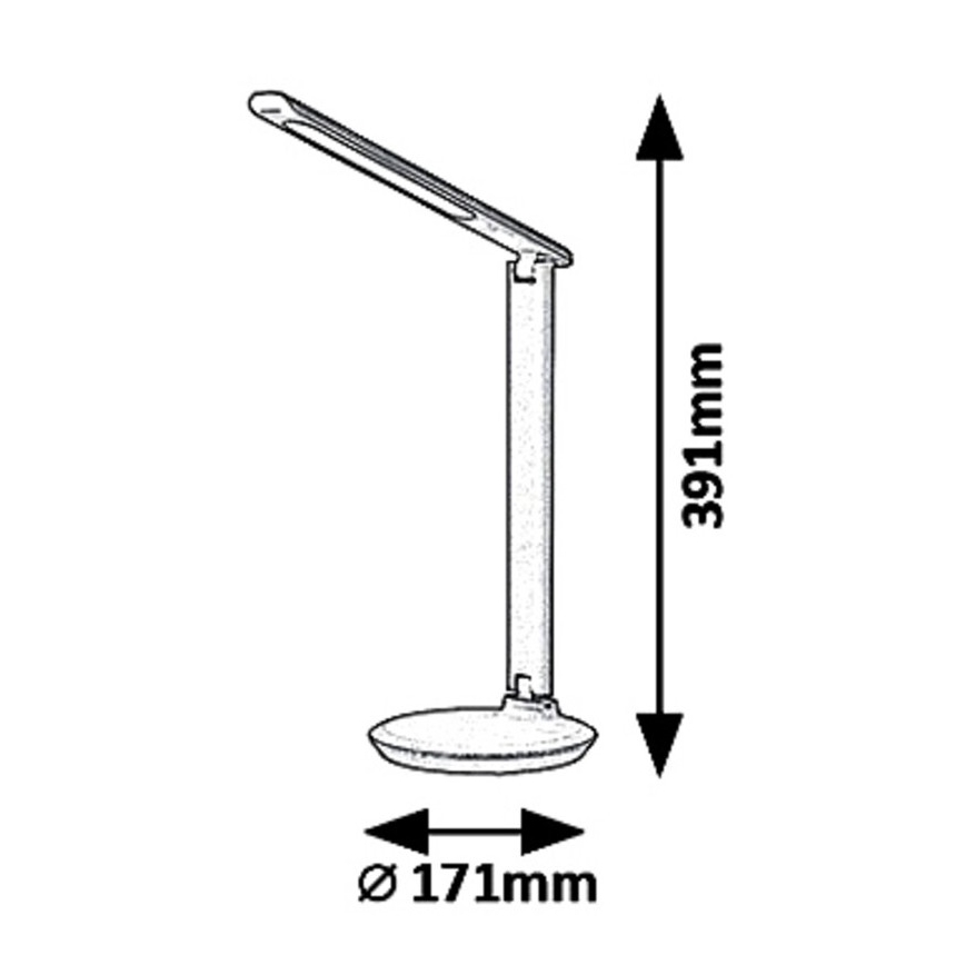 Rabalux 6980 - LED Stmievateľná stolná lampa OSIAS LED/9W/230V