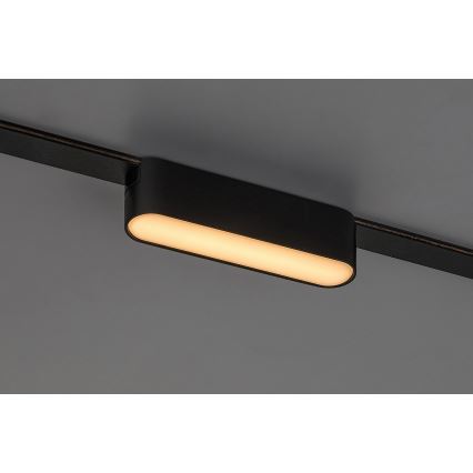 Rabalux - LED Stropné svietidlo do 1-fázového lištového systému LED/6W/230V 3000K 11,5 cm čierna