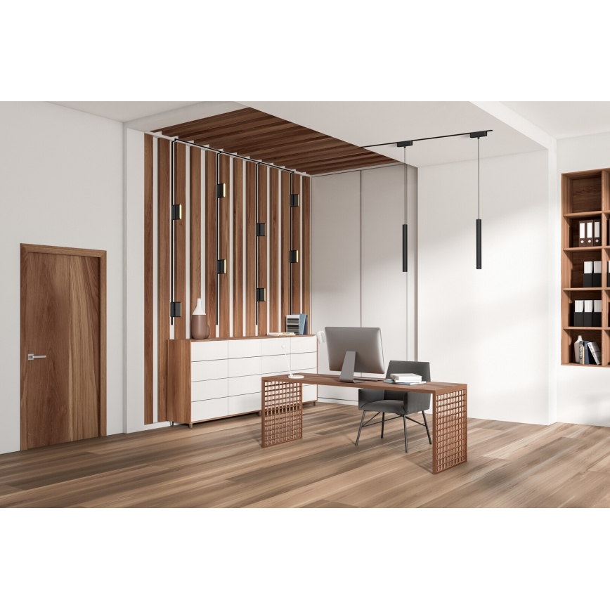 Rabalux - LED Stropné svietidlo do 1-fázového lištového systému LED/6W/230V 3000K 11,5 cm čierna