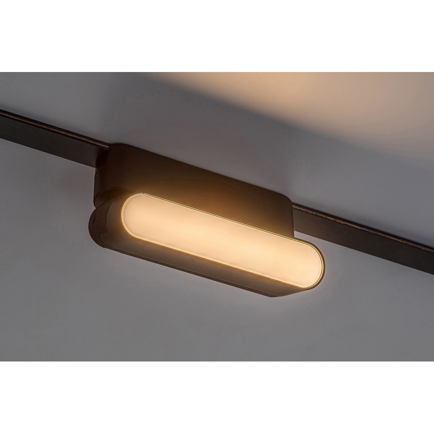 Rabalux - LED Stropné svietidlo do 1-fázového lištového systému LED/6W/230V 3000K 11,5 cm čierna