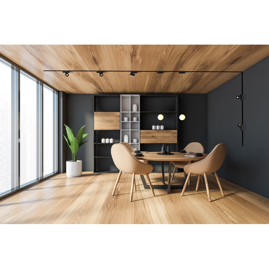 Rabalux - LED Bodové svietidlo do 1-fázového lištového systému LED/5W/230V 3000K čierna