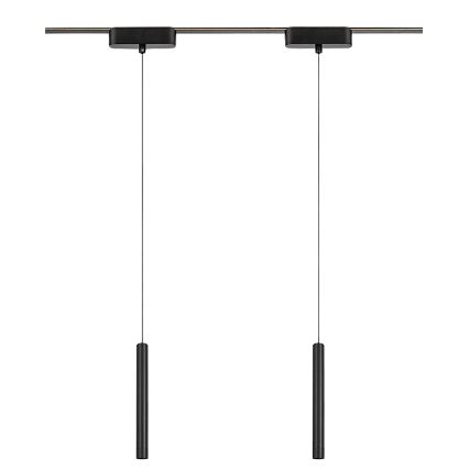 Rabalux - LED Luster na lanku do 1-fázového lištového systému LED/5W/230V 3000K čierna