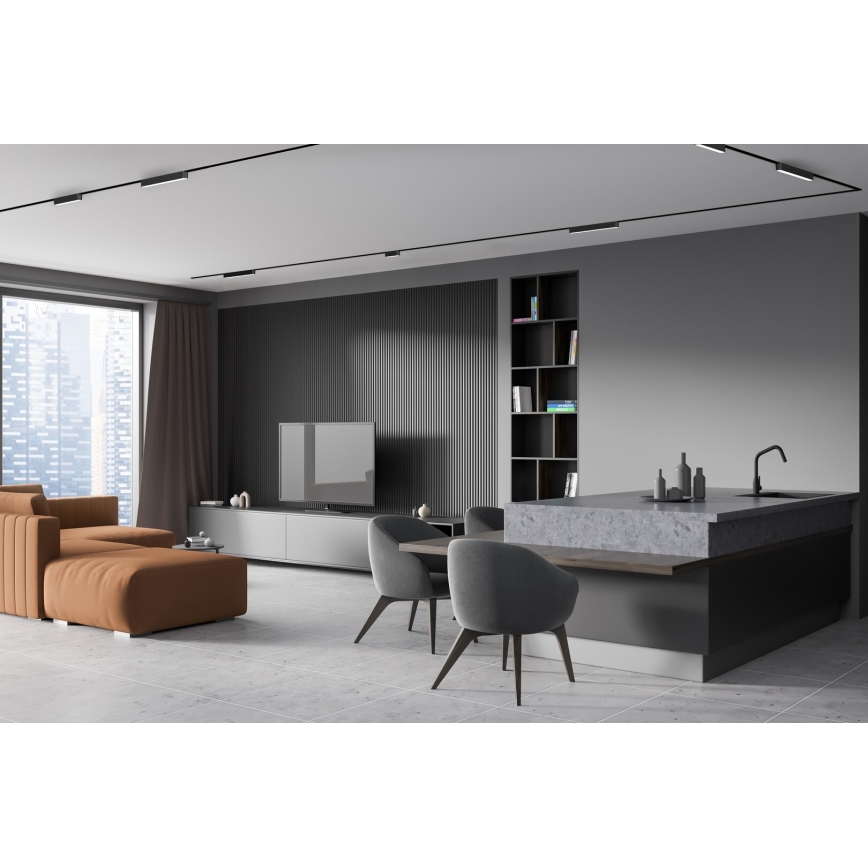 Rabalux - LED Stropné svietidlo do 1-fázového lištového systému LED/12W/230V 4000K 22 cm čierna