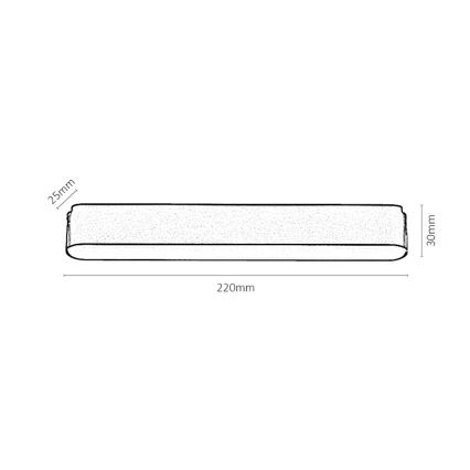 Rabalux - LED Stropné svietidlo do 1-fázového lištového systému LED/12W/230V 4000K 22 cm čierna