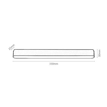 Rabalux - LED Stropné svietidlo do 1-fázového lištového systému LED/16W/230V 4000K 33 cm čierna