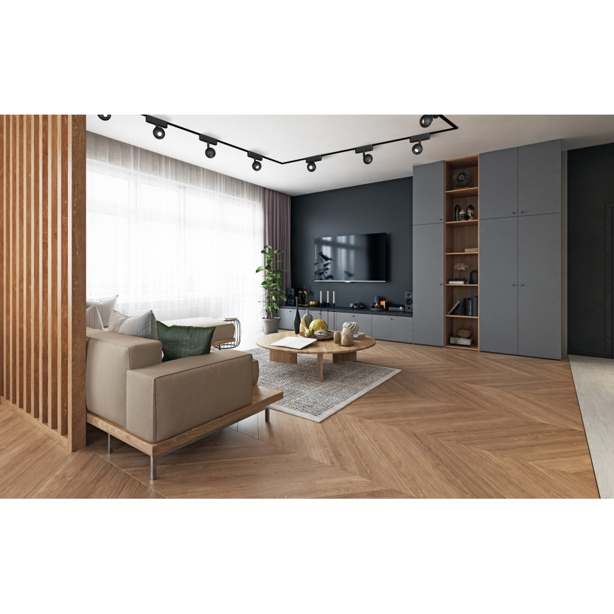 Rabalux - LED Stmievateľné bodové svietidlo do 1-fázového lištového systému LED/5W/24V 2700-5500K Wi-Fi Tuya čierna