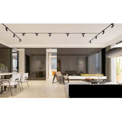 Rabalux - LED Stmievateľné bodové svietidlo do 1-fázového lištového systému LED/5W/24V 2700-5500K Wi-Fi Tuya čierna
