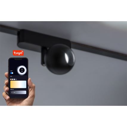 Rabalux - LED Stmievateľné bodové svietidlo do 1-fázového lištového systému LED/5W/24V 2700-5500K Wi-Fi Tuya čierna