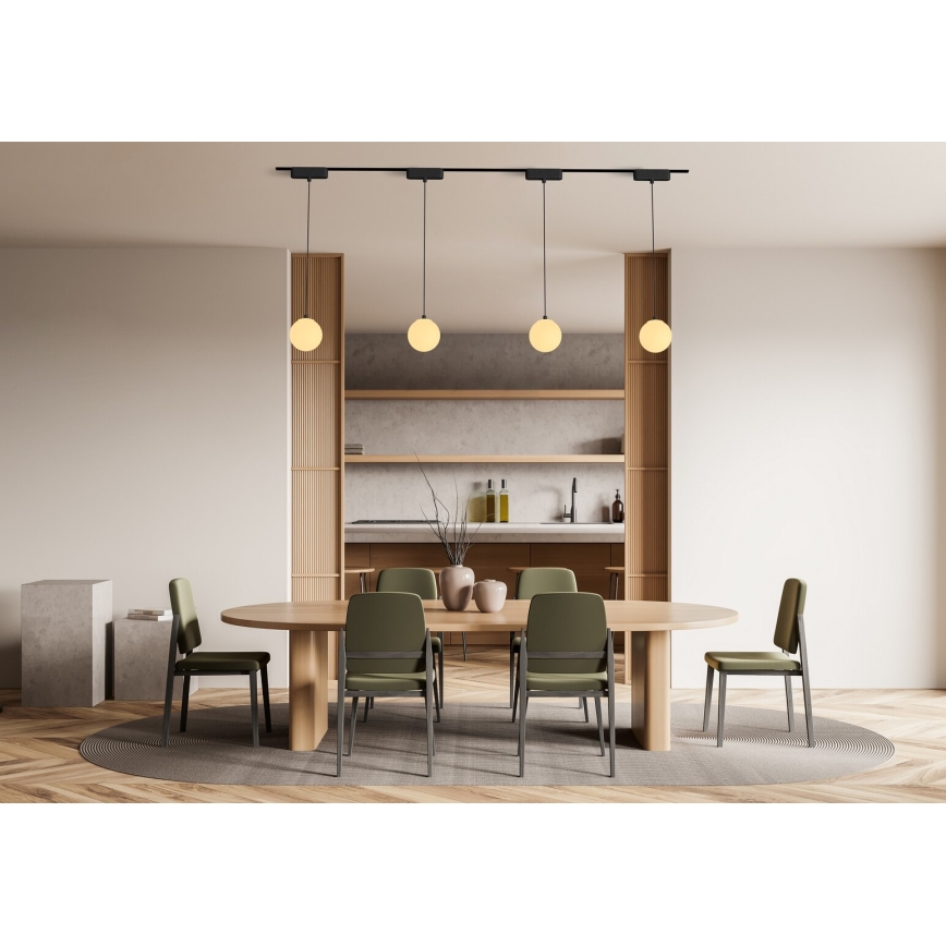 Rabalux - LED Stmievateľný luster na lanku do 1-fázového lištového systému LED/5W/24V 2700-5500K Wi-Fi Tuya čierna