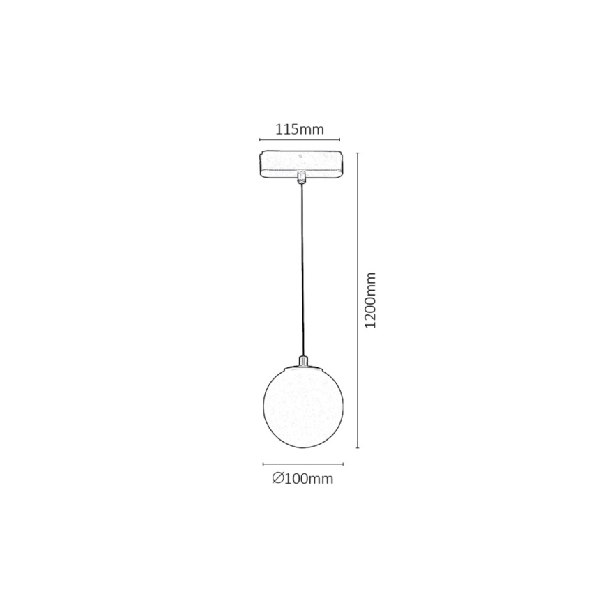 Rabalux - LED Stmievateľný luster na lanku do 1-fázového lištového systému LED/5W/24V 2700-5500K Wi-Fi Tuya čierna