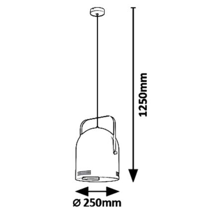 Rabalux 7016 - Luster na lanku MINUET 1xE14/40W/230V