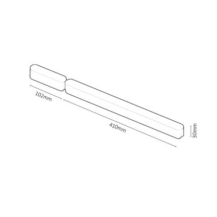 Rabalux - Napájací zdroj pre svietidlá v lištovom systéme 80W/230V 10,2 + 41 cm čierna