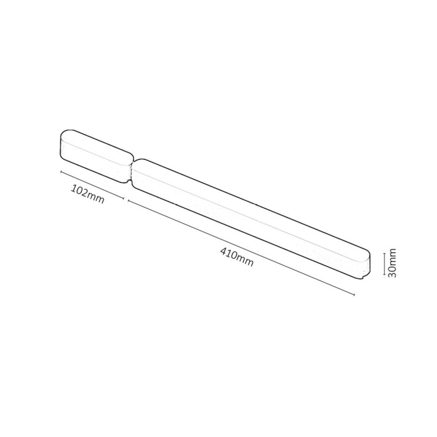 Rabalux - Napájací zdroj pre svietidlá v lištovom systéme 80W/230V Wi-Fi 10,2 + 41 cm čierna
