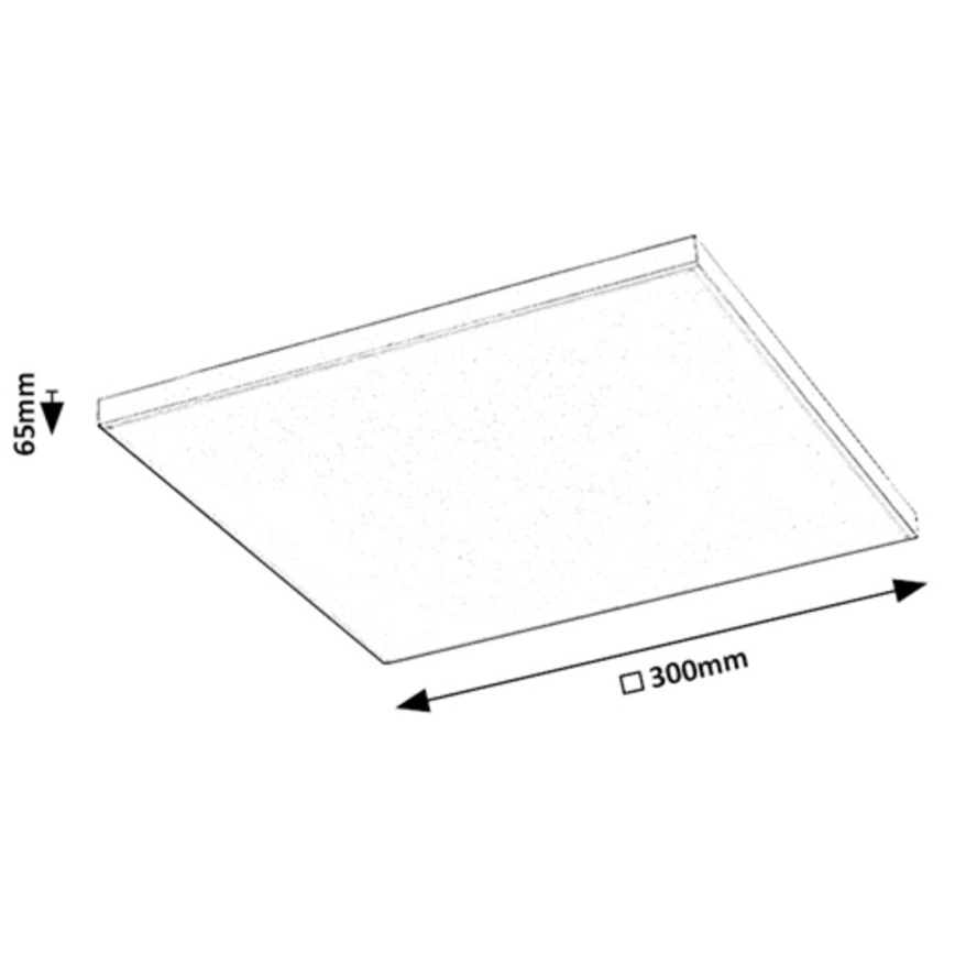 Rabalux - LED RGB Stmievateľné stropné svietidlo LED/18W/230V 3000-6500K 30x30 cm + diaľkové ovládanie