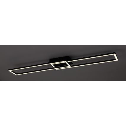 Svietidlo svieti na tmavom pozadí. Je z čierneho kovu, pozostáva z dvoch obdĺžnikových rámov, z ktorých jeden je menší a prekrýva väčší. V rámoch sú zabudované svetelné diódy.