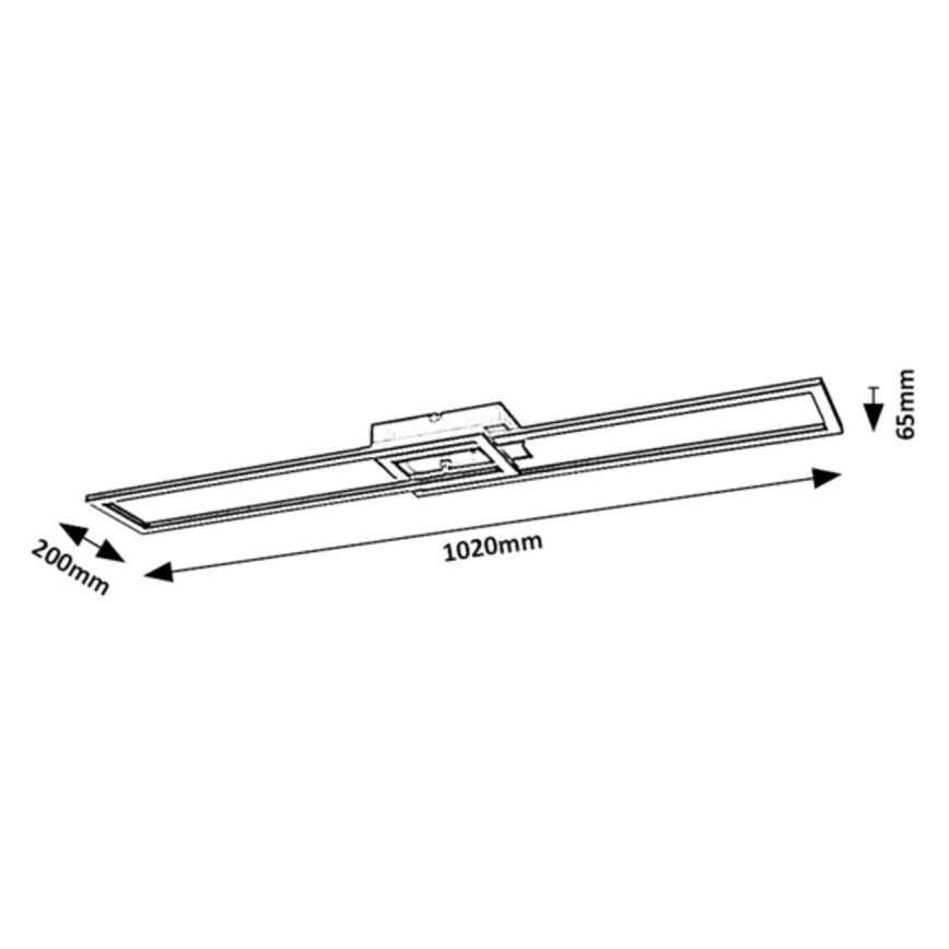 Rabalux - LED Stmievateľné stropné svietidlo LED/38W/230V 3000-6500K Wi-Fi Tuya + diaľkové ovládanie