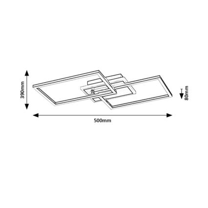 Rabalux - LED Stropné svietidlo LED/40W/230V 4000K matný chróm