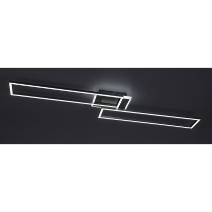Rabalux - LED Stmievateľné stropné svietidlo LED/40W/230V 2700-6500K Wi-Fi Tuya matný chróm + diaľkové ovládanie 25x110 cm