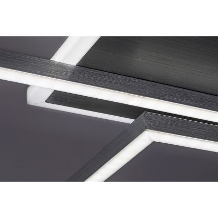 Rabalux - LED Stmievateľné stropné svietidlo LED/40W/230V 2700-6500K Wi-Fi Tuya matný chróm + diaľkové ovládanie 25x110 cm
