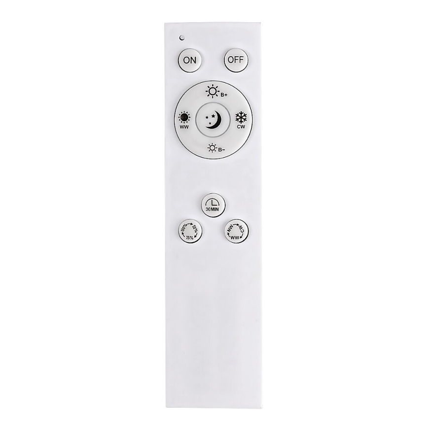Rabalux - LED Stmievateľné stropné svietidlo LED/40W/230V 2700-6500K Wi-Fi Tuya matný chróm + diaľkové ovládanie 25x110 cm